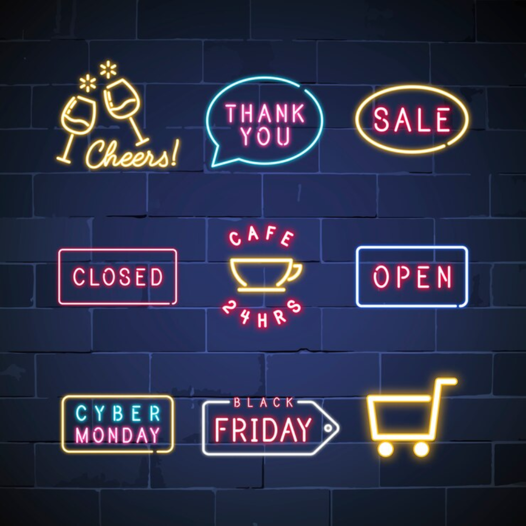 Neon Light Sign Board​