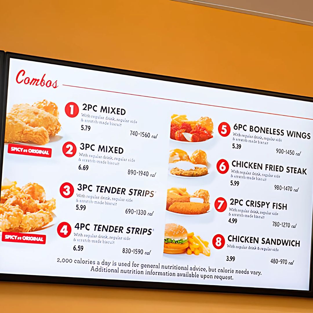 Digital Menu Board Bulk Supplier Kalkaji